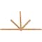 Ekena Millwork Kennewick Timber Gable Bracket, Western Red Cedar, 96"W x 64"H x 1 1/2"D x 3 1/2"F, 16/12 Pitch GBW096X64X0204KEN00SWR - alternate 5
